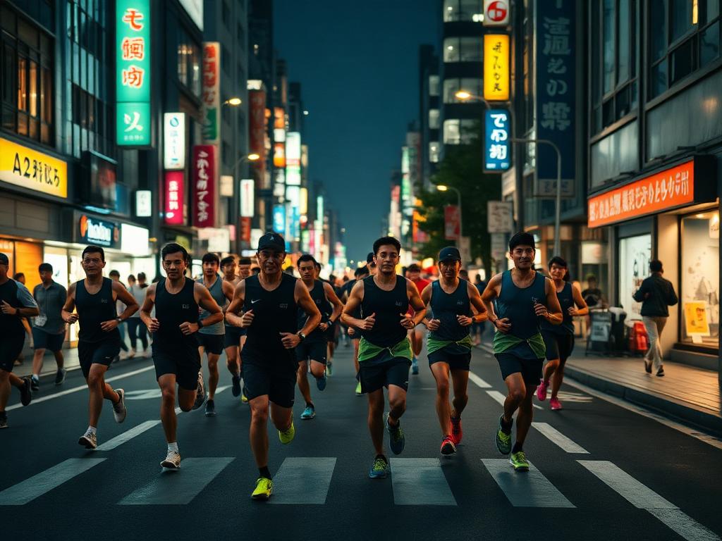 夜の小杉ランニング練習会